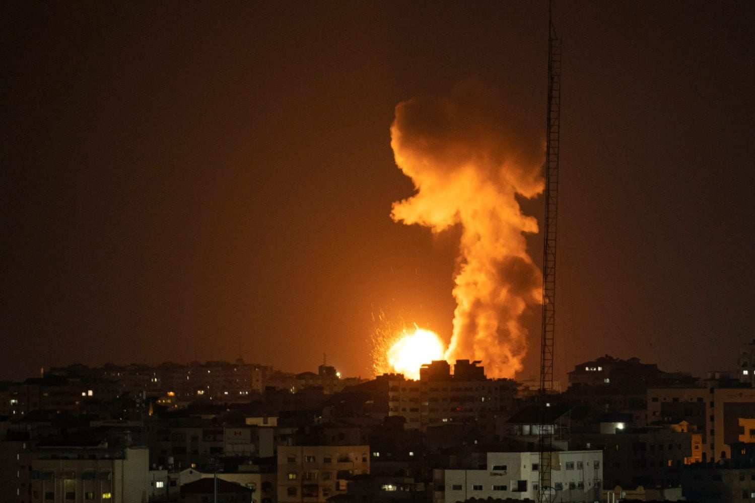 Israel Strikes Gaza Targets Following Rocket Fire after Death of Palestinian Hunger Striker